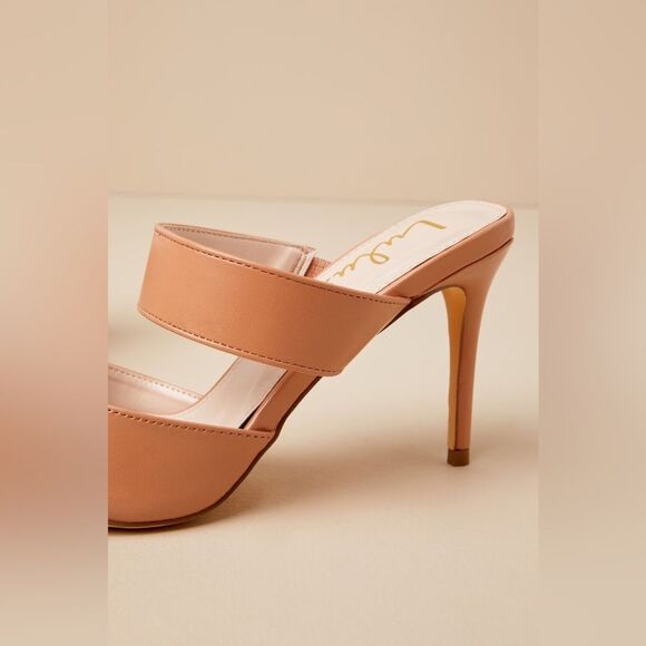 Lulus Faire Tan Pointed-Toe Mules size 9 - Picture 4 of 16